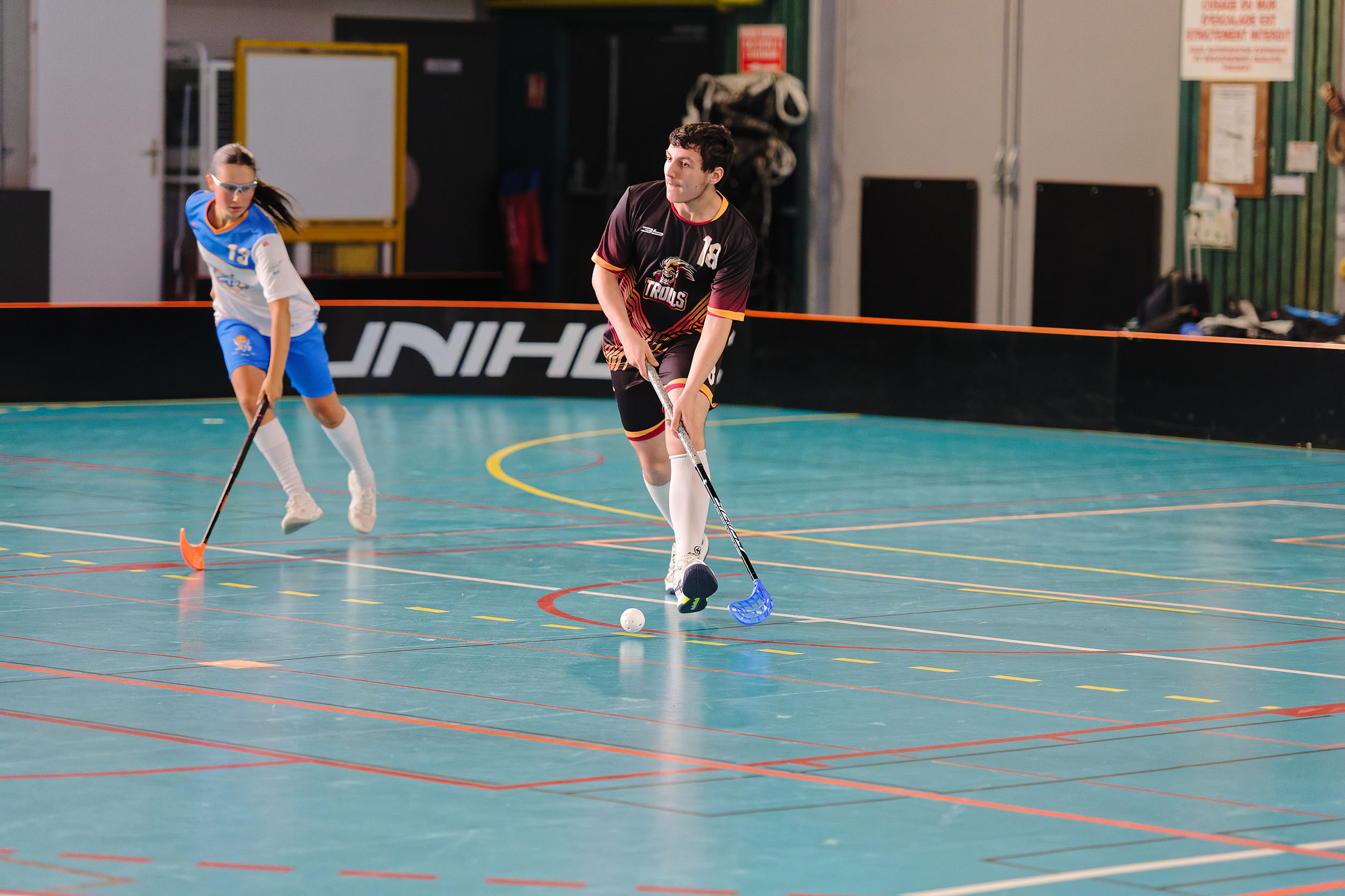 Joueur des Trolls en pleine course — Playoffs